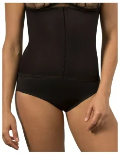 Miraclesuit Shapewear Inches Off Waist Cincher in Black