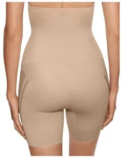 Miraclesuit Shapewear Lycra FitSense Extra High Waist Thigh Shaper in Warm Beige