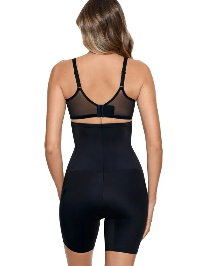 Miraclesuit Shapewear Lycra FitSense Extra High Waist Thigh Shaper in Black