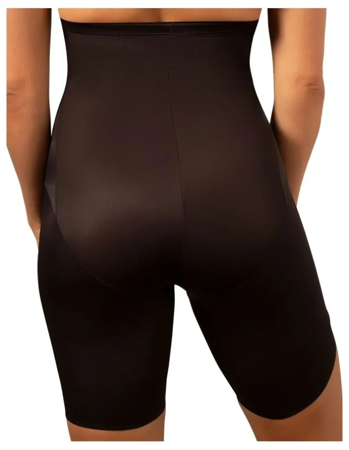Miraclesuit Shapewear Shape With An Edge High Waist Long Leg Shaping Short in Black