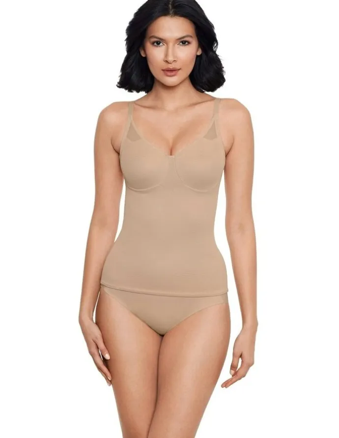 Miraclesuit Shapewear Sheer Shaping Camisole with Underwire in Nude