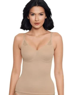Miraclesuit Shapewear Sheer Shaping Camisole with Underwire in Nude