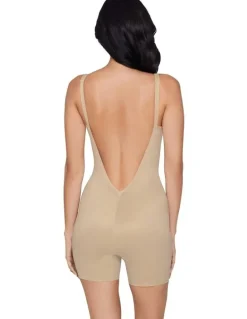 Miraclesuit Shapewear Show Stopper Backless Shapewear Full Body Romper in Warm Beige