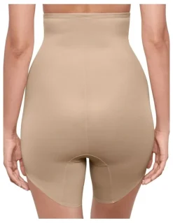 Miraclesuit Shapewear Showstopper Slanted Hem Ultra-High Waist Shaping Short in Warm Beige