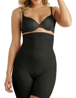 Miraclesuit Shapewear Tummy Tuck High-Waist Thigh Slimmer in Black