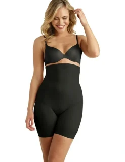 Miraclesuit Shapewear Tummy Tuck High-Waist Thigh Slimmer in Black