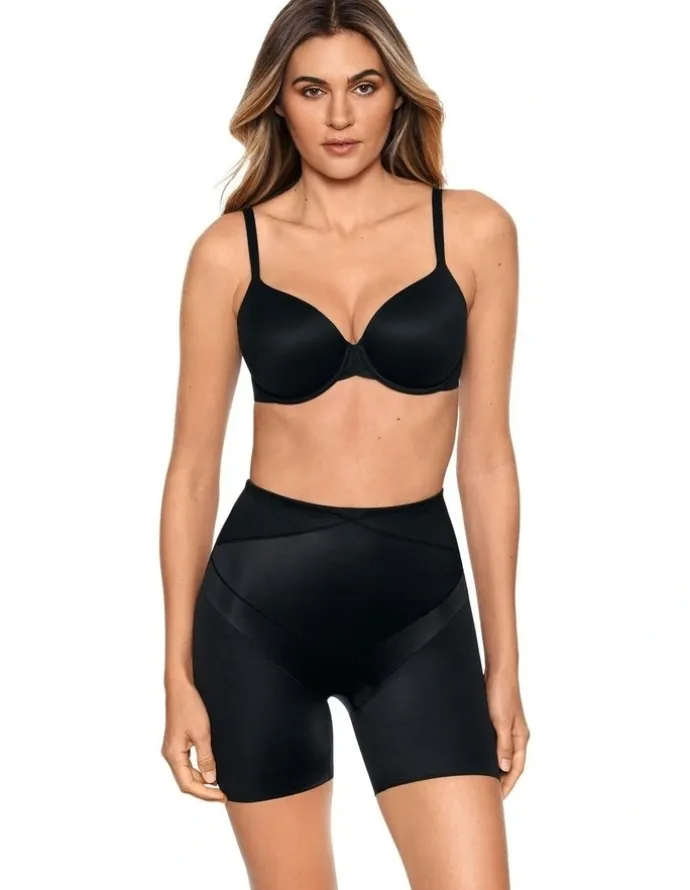 Miraclesuit Shapewear Tummy Tuck Firm Control High Waist Shapewear Shorts in Black