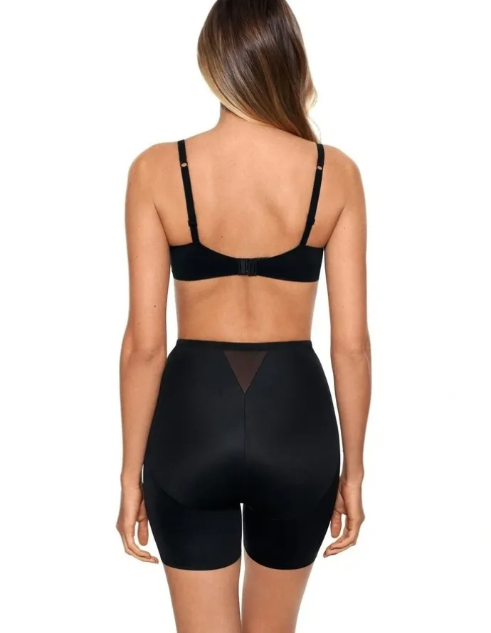 Miraclesuit Shapewear Tummy Tuck Firm Control High Waist Shapewear Shorts in Black