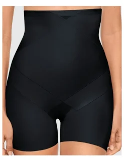 Miraclesuit Shapewear Tummy Tuck Firm Control Ultra High Waist Shapewear Shorts in Black
