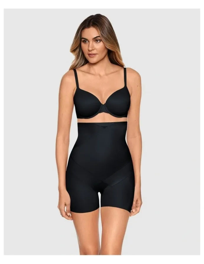 Miraclesuit Shapewear Tummy Tuck Firm Control Ultra High Waist Shapewear Shorts in Black