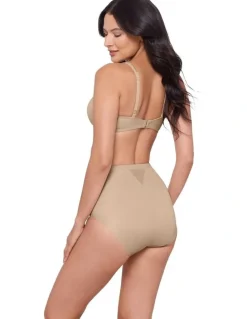 Miraclesuit Shapewear Tummy Tuck Extra Firm Control High Waist Shaping Brief in Warm Beige