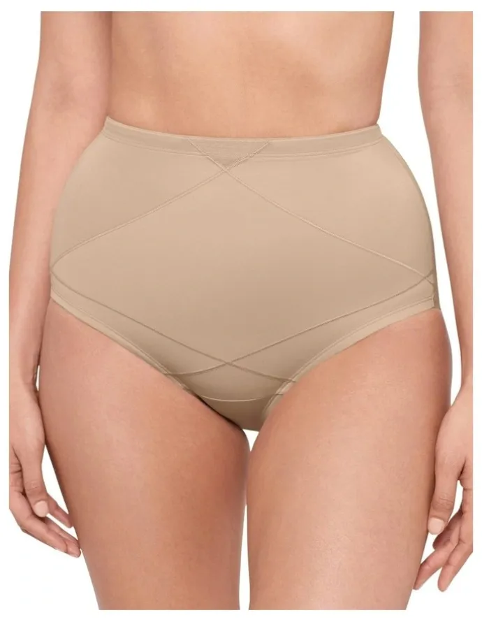 Miraclesuit Shapewear Tummy Tuck Extra Firm Control High Waist Shaping Brief in Warm Beige