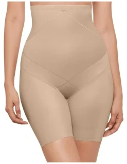 Miraclesuit Shapewear Tummy Tuck High-Waist Thigh Slimmer in Beige
