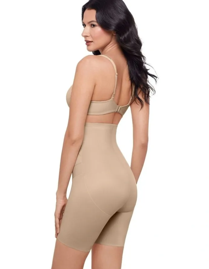 Miraclesuit Shapewear Tummy Tuck High-Waist Thigh Slimmer in Beige