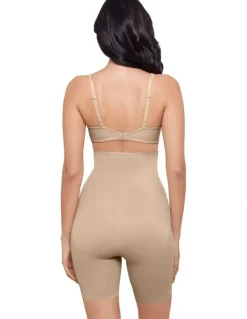 Miraclesuit Shapewear Tummy Tuck High-Waist Thigh Slimmer in Beige