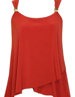 miraclesuit Swim Dazzle Underwired Draped Tankini Top in Cayenne