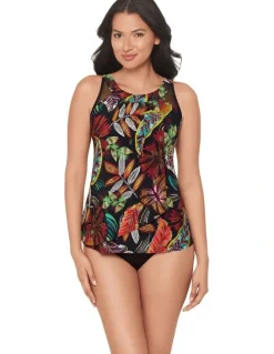 Miraclesuit Swim Pluma Orla Underwired High Neck Tankini Top