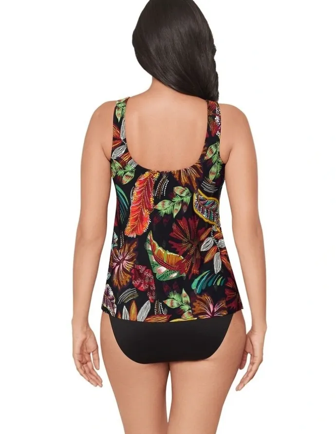 Miraclesuit Swim Pluma Orla Underwired High Neck Tankini Top