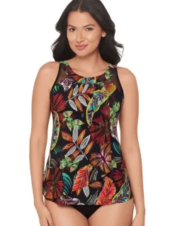 Miraclesuit Swim Pluma Orla Underwired High Neck Tankini Top
