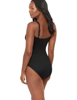 Miraclesuit Swim Rock Solid Polaris Wired Square Neck One-Piece Shaping Swimsuit