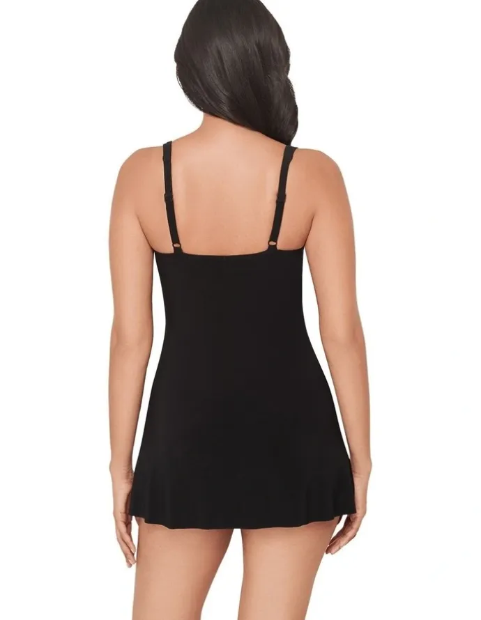 Miraclesuit Swim Rock Solid Orla Short Swimdress With Underwire Bust Support