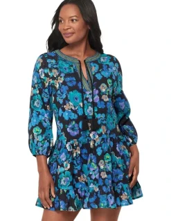 Miraclesuit Swim Secret Garden Mini Length Cotton Beach Dress