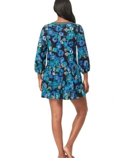 Miraclesuit Swim Secret Garden Mini Length Cotton Beach Dress