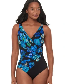 Miraclesuit Swim Secret Garden Oceanus Soft Cup Shaping Swimsuit