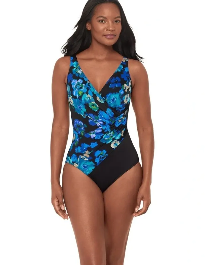 Miraclesuit Swim Secret Garden Oceanus Soft Cup Shaping Swimsuit