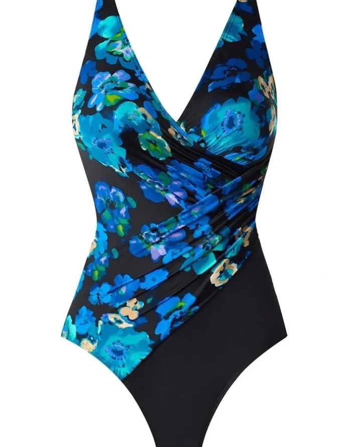 Miraclesuit Swim Secret Garden Oceanus Soft Cup Shaping Swimsuit