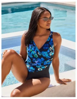 Miraclesuit Swim Secret Garden Oceanus Soft Cup Shaping Swimsuit