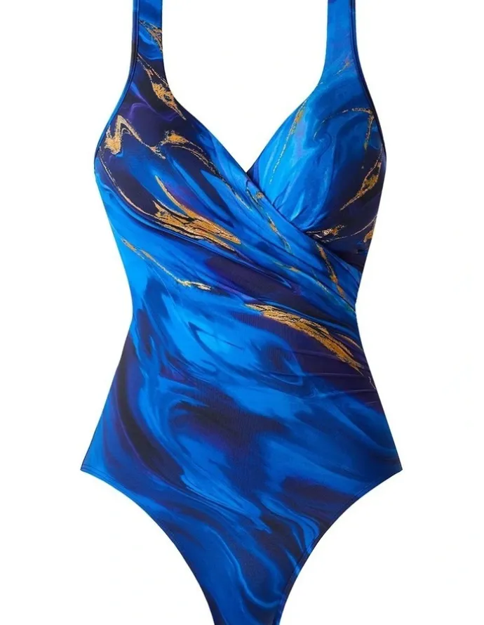 Miraclesuit Swim Stellar Nova It's a Wrap Underwired Tummy Control Swimsuit
