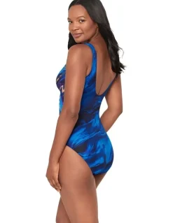 Miraclesuit Swim Stellar Nova It's a Wrap Underwired Tummy Control Swimsuit