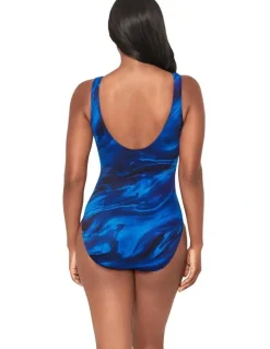 Miraclesuit Swim Stellar Nova It's a Wrap Underwired Tummy Control Swimsuit