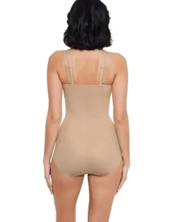 Miraclesuit Shapewear Modern Miracle Lycra Fit Sense Cupless Body Shaper in Warm Beige