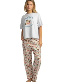 Mitch Dowd Mitch Dowd - Women's Cuppa Dog Pyjama Pants - Pink