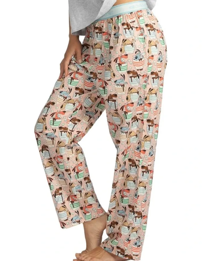 Mitch Dowd Mitch Dowd - Women's Cuppa Dog Pyjama Pants - Pink