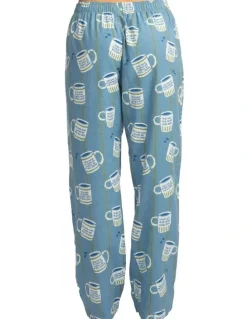 Mitch Dowd Mitch Dowd - Women's Cuppa Joe Flannel Pyjama Pant - Blue