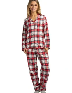 Mitch Dowd Mitch Dowd - Women's Red Check Flannel Pyjama Pants