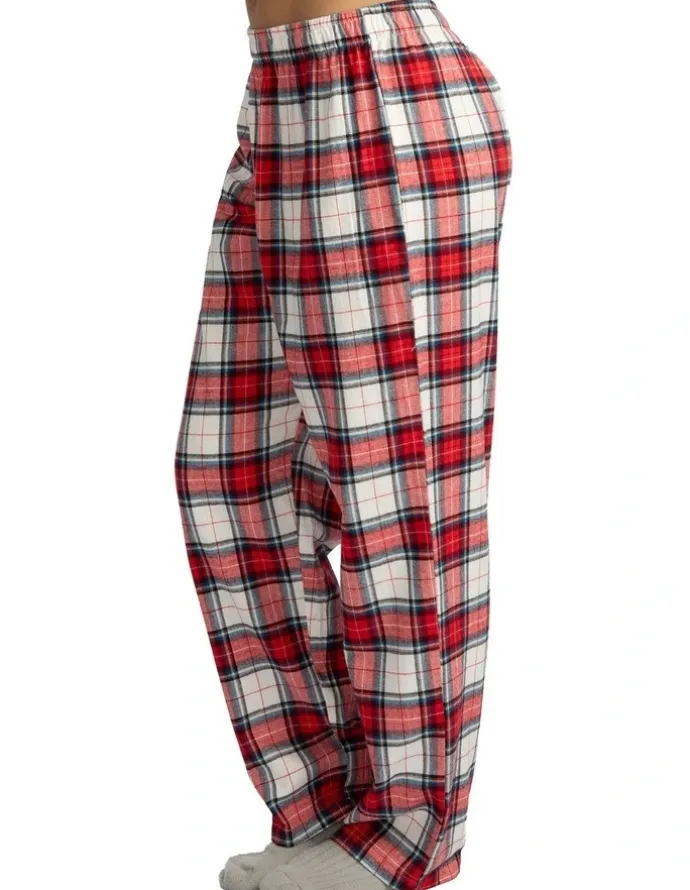 Mitch Dowd Mitch Dowd - Women's Red Check Flannel Pyjama Pants