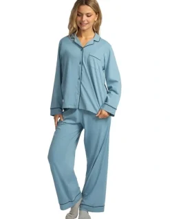 Mitch Dowd Mitch Dowd - Women's Cotton Jersey Pyjama Set - Blue