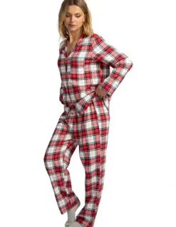 Mitch Dowd Mitch Dowd - Women's Red Check Flannel Pyjama Set