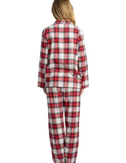 Mitch Dowd Mitch Dowd - Women's Red Check Flannel Pyjama Set