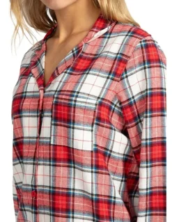 Mitch Dowd Mitch Dowd - Women's Red Check Flannel Pyjama Set