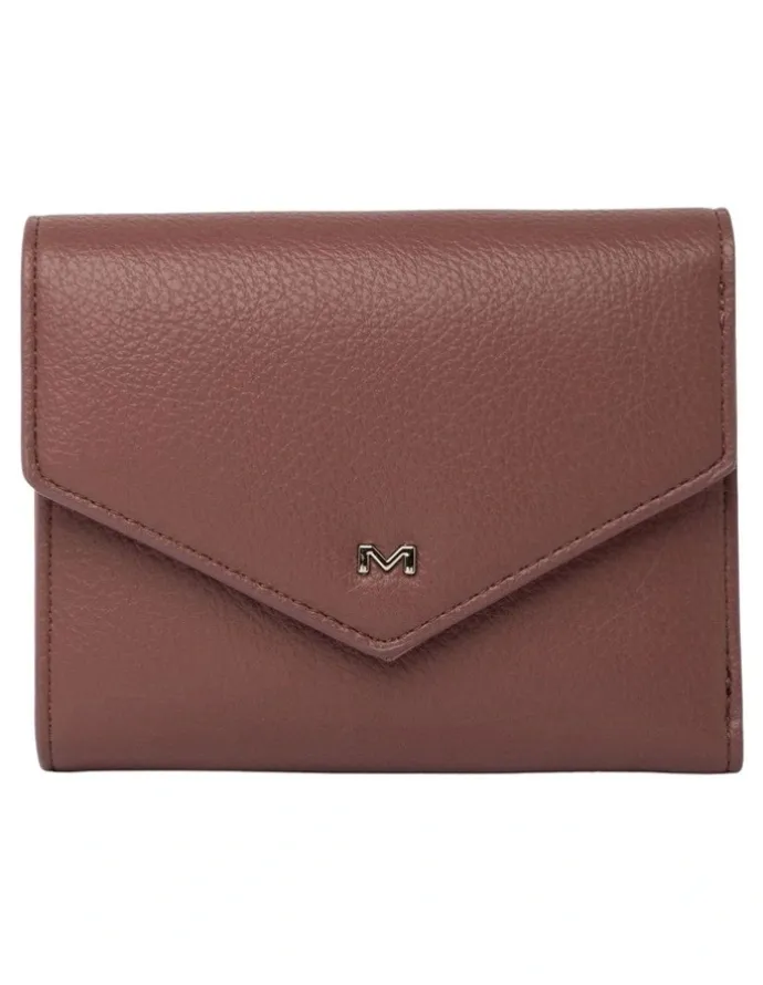 Mocha Brooklyn Small Wallet in Tulipwood