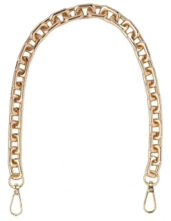 Mocha Chunky Chain Strap in Gold