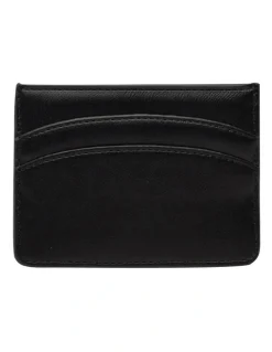Mocha Claire Simple Card Holder in Black
