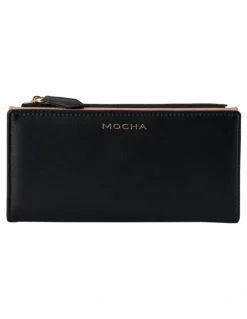 Mocha Classic Arya Wallet in Black
