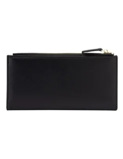 Mocha Classic Arya Wallet in Black/Matcha
