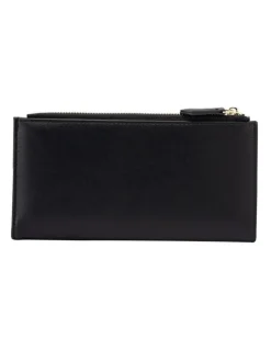 Mocha Classic Arya Wallet in Black/Ivory